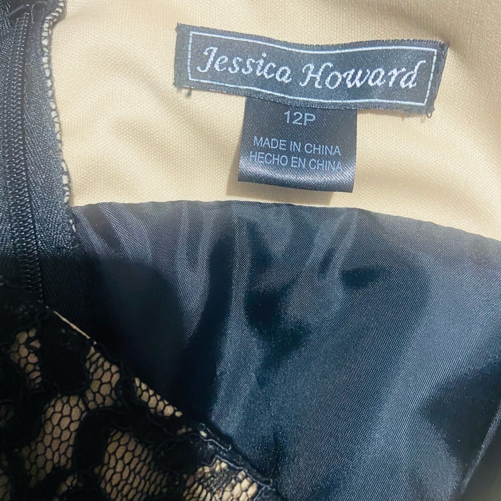 Jessica Howard Black Lace Dress Size 12 NWOT - Picture 5 of 5